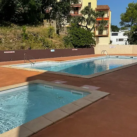 Appartement T2 Lumineux Au Racou Avec Piscine Et Parking, 100m De La - Argelès-sur-mer - Fr-1-732-7 Argelès-sur-Mer